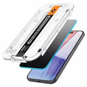 Spigen Glas.tR EZ Fit Privacy закалённое стекло для iPhone 15 Plus