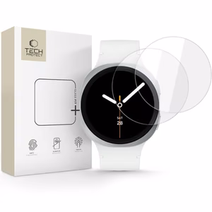 Tech-Protect Glass Fit+ 2-pack tempered glass for Samsung Galaxy Watch 8 40mm - transparent