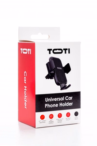 SEEK TOTI universāls auto telefona turētājs ventilācijas atverē, melns