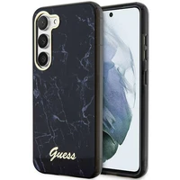 Guess GUHCS23SPCUMAK S23 S911 melns/melns cietais apvalks Marble