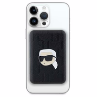 Karl Lagerfeld Magnētiskais indukcijas Portatīvais lādētājs KLPB5FPGKSKIHK 16W 5000mAh melna/melna Karl Head Pin