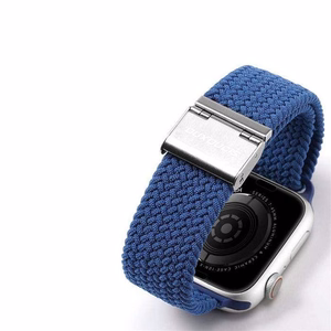 DUX DUCIS MIXTURE PRO elastīgā pītā pulksteņa siksna Apple Watch 38/40/41 mm zila
