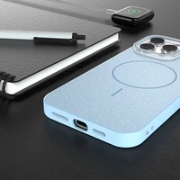 Glitter Thin Mag maciņš for iPhone 16 Pro 6,3" zils