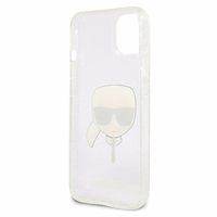 Karl Lagerfeld Glitter Karl's Viedtālruņa apvalks iPhone 13 mini - sudrabains