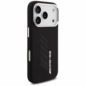 Силиконовый чехол AMG Oversize Rhombs MagSafe для iPhone 17 Pro (чёрный)