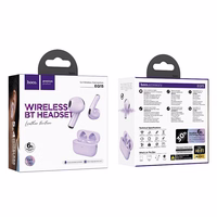 HOCO bezvadu austiņas bluetooth TWS EQ15 violetas