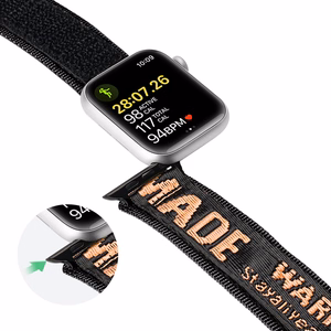 Dux Ducis siksniņa (āra versija) Apple Watch Ultra siksniņa, SE, 9, 8, 7, 6, 5, 4, 3, 2, 1 (49, 45, 44, 42 mm) neilona aproce melna un oranža