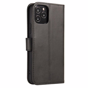 Magnet Case элегантный чехол с клапаном и функцией подставки для Motorola Moto E32 чёрный
