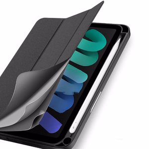 DUX DUCIS salokāms DOMO vāciņš ar zīmuļa turētāju iPad mini 7/6 melns
