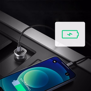 Auto lādētājs Ugreen CD130 USB-C/USB-A 30W pelēks