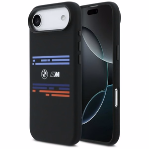 BMW M Silicon Horizontal Line MagSafe macins iPhone Air - melns