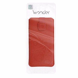 WONDER Deko Viedtālruņa apvalks (izmērs XL) Iphone 15/15 Pro/Iphone 16/16 Pro/Samsung S24/S24 Plus/S25/S25 Plus/A53/A55 5G sarkans