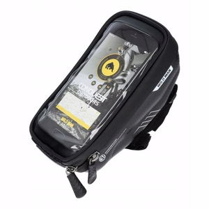 WILDMAN ceļojumu soma velosipēda stūrei ar rāvējslēdzēju, 1L (4 "- 7"), E1, melna