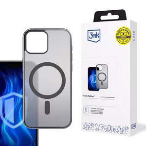 3mk Sarmots Magnētiskais viedtālruņa apvalks iPhone 12 Pro Max - melns