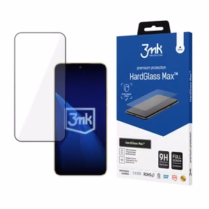 3mk HardGlass Max melns – tālruņa ekrāna aizsargs modelim Honor Magic8 Lite