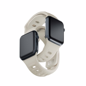 3mk silikona siksniņa Apple Watch, 42/44/45/46/49 mm, Nude, lielais izmērs