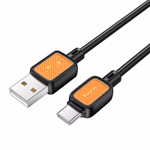 Кабель USB A to USB C Hoco 3A 1 м X108 чёрный