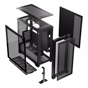 MODECOM VOLCANO EXPANSE T MIDI datora korpuss, melns