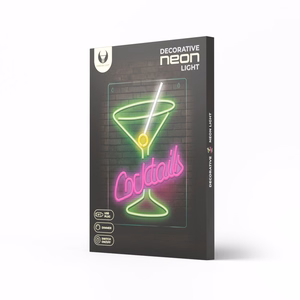 Neon PLEXI LED COCKTAILS rozā zaļš FPNE02X Forever Light