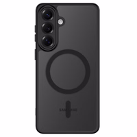 Tech-Protect BasicMag MagSafe Maciņš for Samsung Galaxy S26+ - caurspīdīgs melns