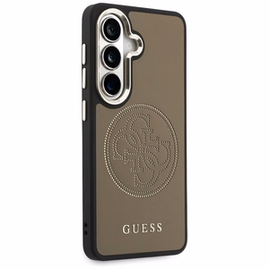 Guess maciņš Perforated Logo MagSafe priekš Samsung Galaxy S26 brūns