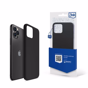 3mk silikona viedtālruņa apvalks iPhone 11 Pro Max - melns