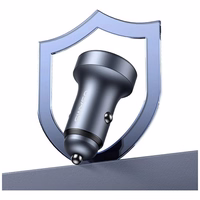 Auto lādētājs USAMS CC327 Aluminium 45W USB-A USB-C tarnish