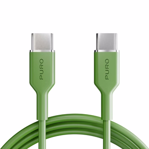 Puro ICON USB-C - USB-C kabelis 1.5m - zaļš