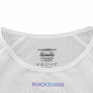Rockbros YDBX001 sieviešu ātri žūstošs riteņbraukšanas krekls bez piedurknēm XL / XXL - balta