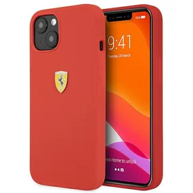Ferrari FESSIHCP13SRE iPhone 13 mini 5.4" ciets silikona viedtālruņa apvalks sarkans/sarkans