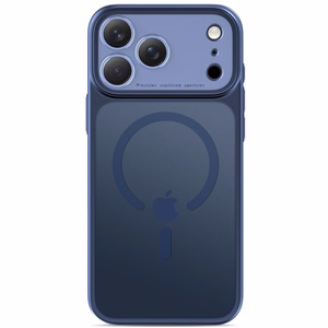 Tech-Protect MagPrime MagSafe CC maciņš, paredzēts iPhone 18 Pro / 17 Pro, matēti tumši zils