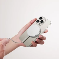 Tech-Protect QI15W-A30 MagSafe indukcijas lādētājs ar USB-C kabeli - sudraba