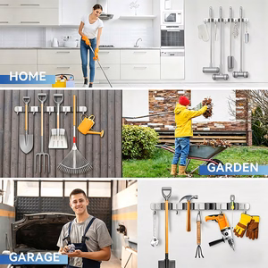 Maclean MC-184 – sienas instrumentu organizators, tērauda, ar āķiem, līdz 20 kg, platums 49 cm