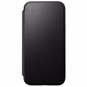 Nomad moderns ādas folio viedtālruņa apvalks iPhone 15 Plus 6,7" melns