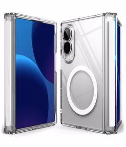 Ringke Fusion Flap Magnetic vāciņš modelim Samsung Galaxy Z Fold 8, saderīgs ar MagSafe – caurspīdīgs