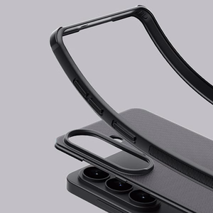 Nillkin Super Frosted Shield Pro magnētiskais MagSafe saderīgs maciņš priekš Samsung Galaxy S26 melns