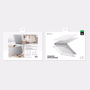 AmazingThing Titan cietais apvalks MacBook Neo 13" - caurspīdīgs