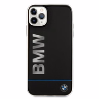 BMW Signature drukāts logotips iPhone apvalks iPhone 11 Pro - melns