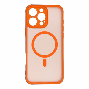 FULL MATTE MAG COVER viedtālruņa apvalks saderīgs ar Magnētisko uzlādi IPHONE 16 Pro Max hermes oranža
