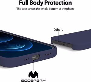 Korpuss Mercury Silikona korpuss Apple iPhone 14 tumši zils