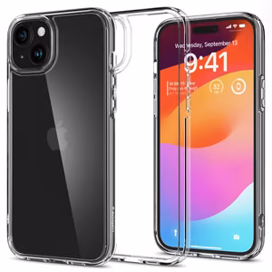 Spigen Ultra Hybrid viedtālruņa apvalks iPhone 15 Plus - caurspīdīgs