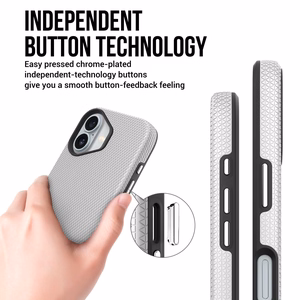 Perfectionists Trīsstūra Mag futrālis iPhone 13/14 sudraba krāsā