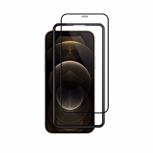 Crong 3D Armor Glass 9H rūdīta stikla ekrāna aizsargs iPhone 12 Pro Max ar antibakteriālu aizsardzību, ar uzstādīšanas rāmi
