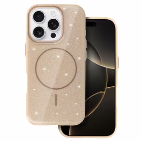 Magnētiskais Īpaši Plāns Spīdīgs viedtālruņa apvalks Iphone 15 Pro zelta