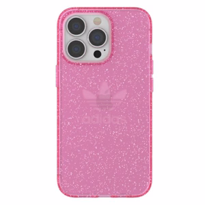 Adidas OR aizsargājošs caurspīdīgs apvalks Spīdums iPhone 13 Pro / iPhone 13 - rozā