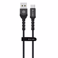 Kabelis Blavec Cable Raptor pīts - USB uz Type-C - PD 66W 6A 1 m Apple CarPlay/Android Auto (CRA-UC6BG10) melns-pelēks