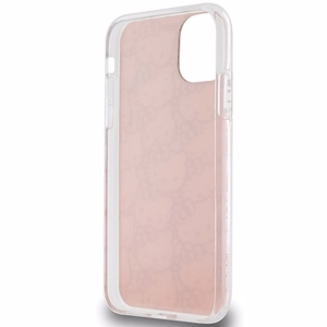 Hello Kitty IML Gradient Electrop Crowded Kitty Head korpuss viedtālrunim iPhone 11 / XR - rozā
