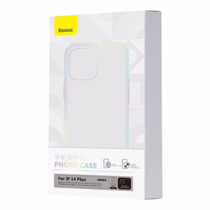 Baseus Crystal Series viedtālruņa apvalks iPhone 14 Plus + aizsargstikls