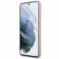 Guess 4G Big Metal Logo viedtālruņa apvalks Samsung Galaxy A55 - rozā