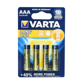 VARTA alkaliskās baterijas R3 (AAA) Longlife 4 gab.